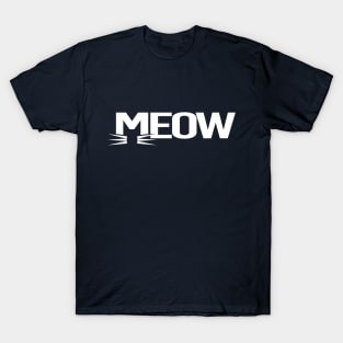 Meow Cat Whiskers T-Shirt